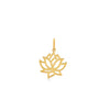 DIJE FLOR DE LOTO ABIERTO EN ORO 18K