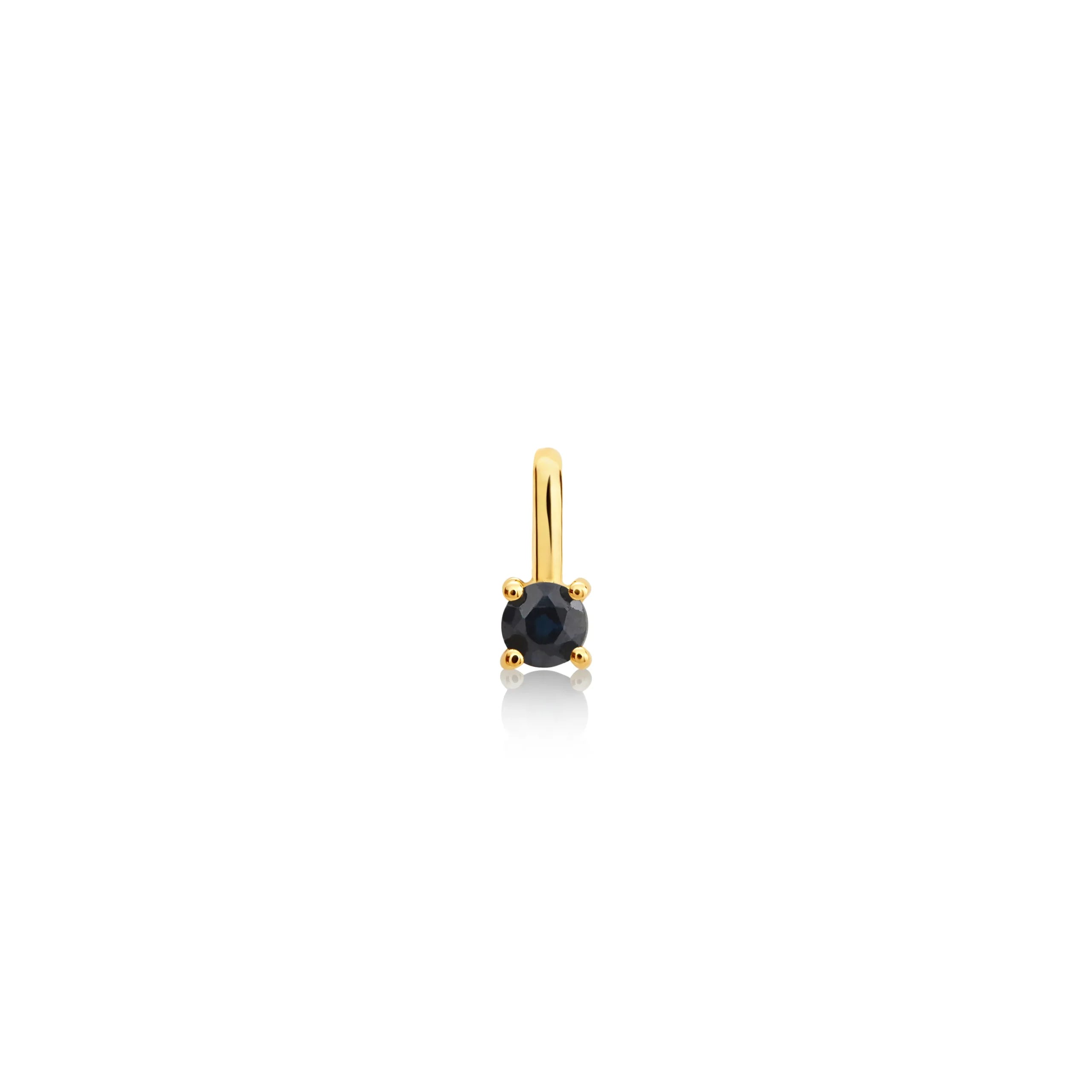DIJE PIEDRA ZAFIRO EN ORO 18K - Gallery 1
