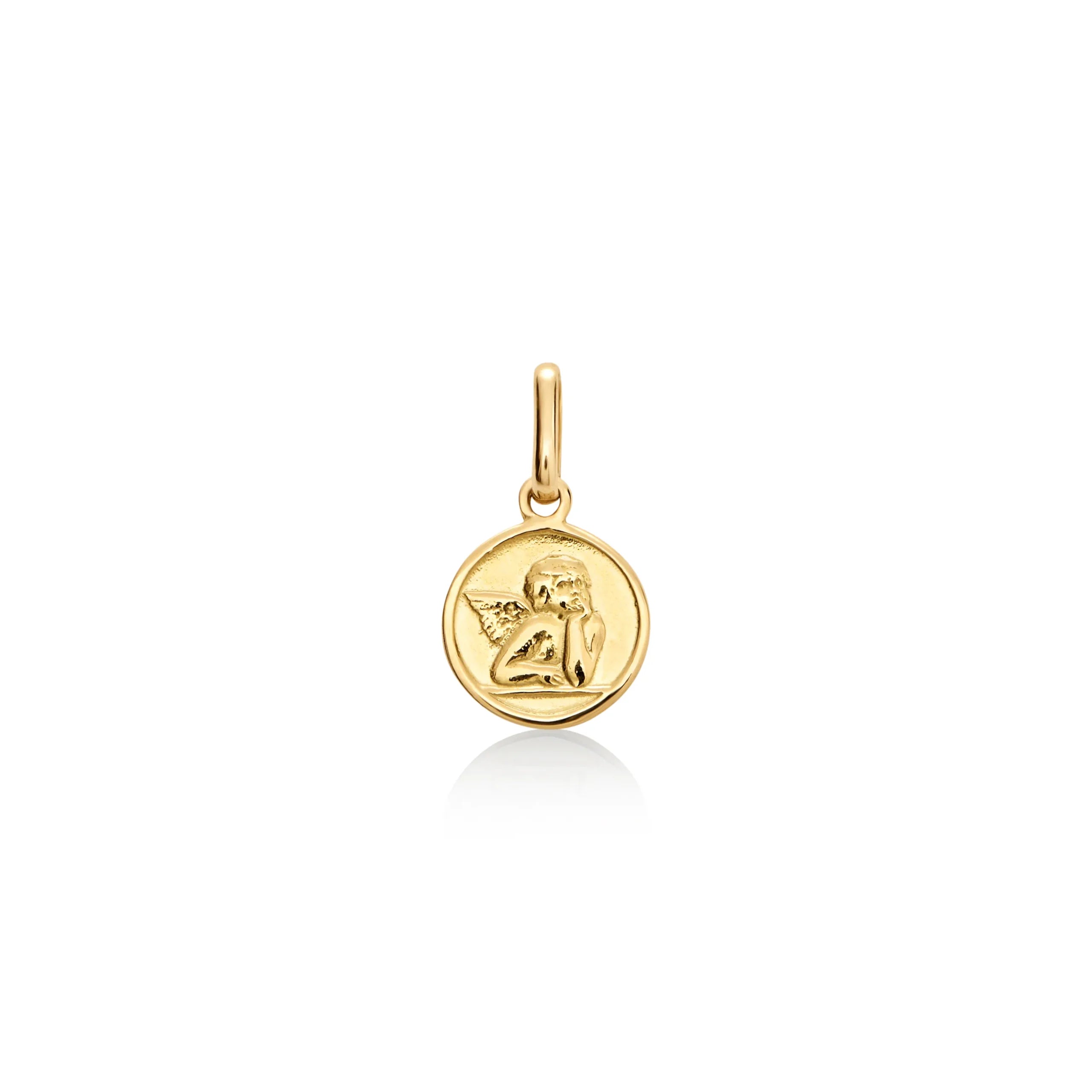 DIJE ÁNGEL DE LA GUARDA EN ORO 18K - Gallery 1