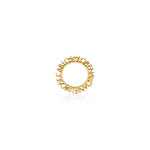 DIJE PERSONALIZABLE CÍRCULO CON CORAZONES EN ORO 18K - Thumbnail 1