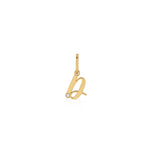 DIJE INICIAL CURSIVA CON DIAMANTE EN ORO 18K - Thumbnail 6
