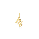 DIJE INICIAL CURSIVA CON DIAMANTE EN ORO 18K - Thumbnail 13