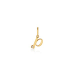 DIJE INICIAL CURSIVA CON DIAMANTE EN ORO 18K - Thumbnail 14