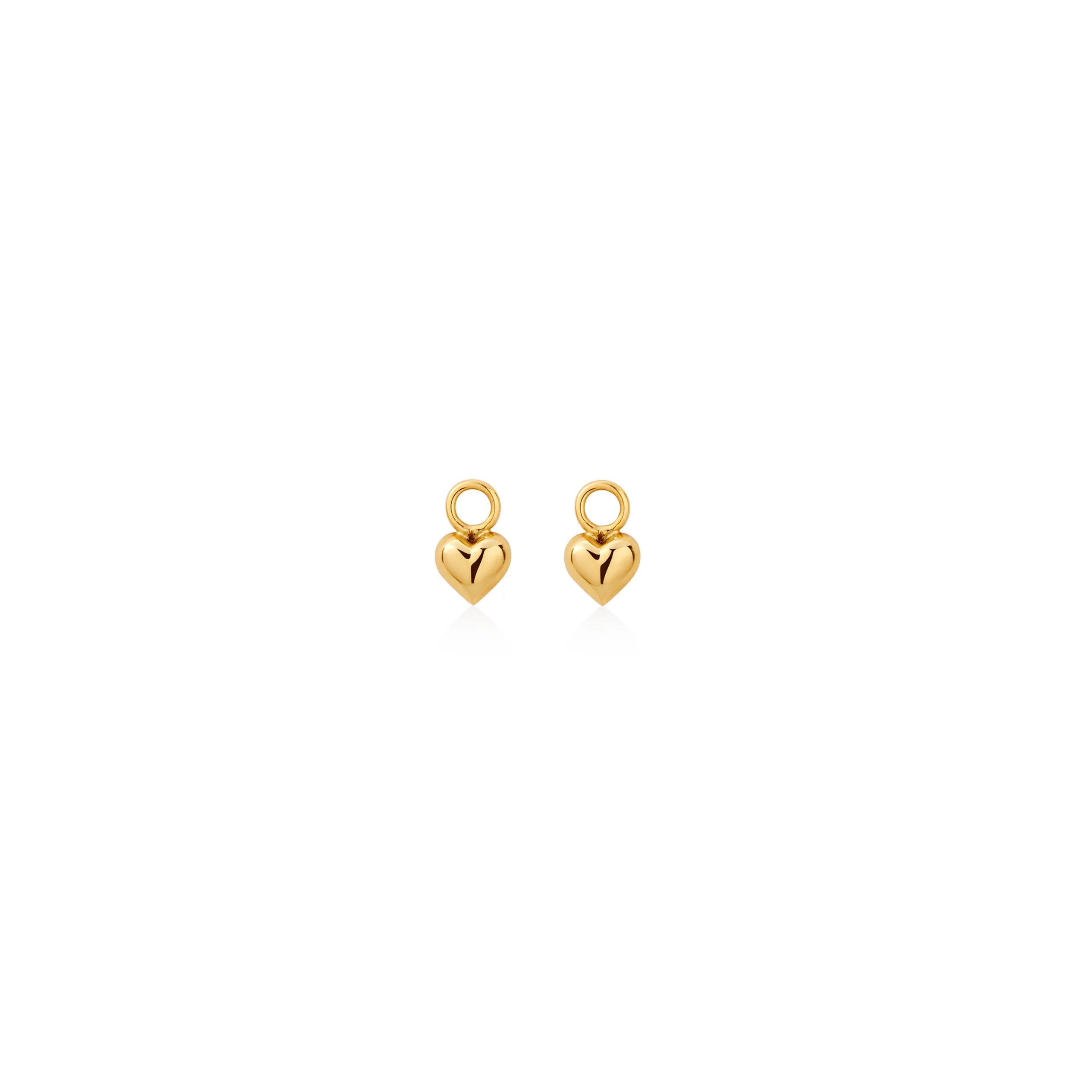 DIJES PARA ARGOLLA CORAZÓN BOMBÉ EN ORO 18K - Gallery 1