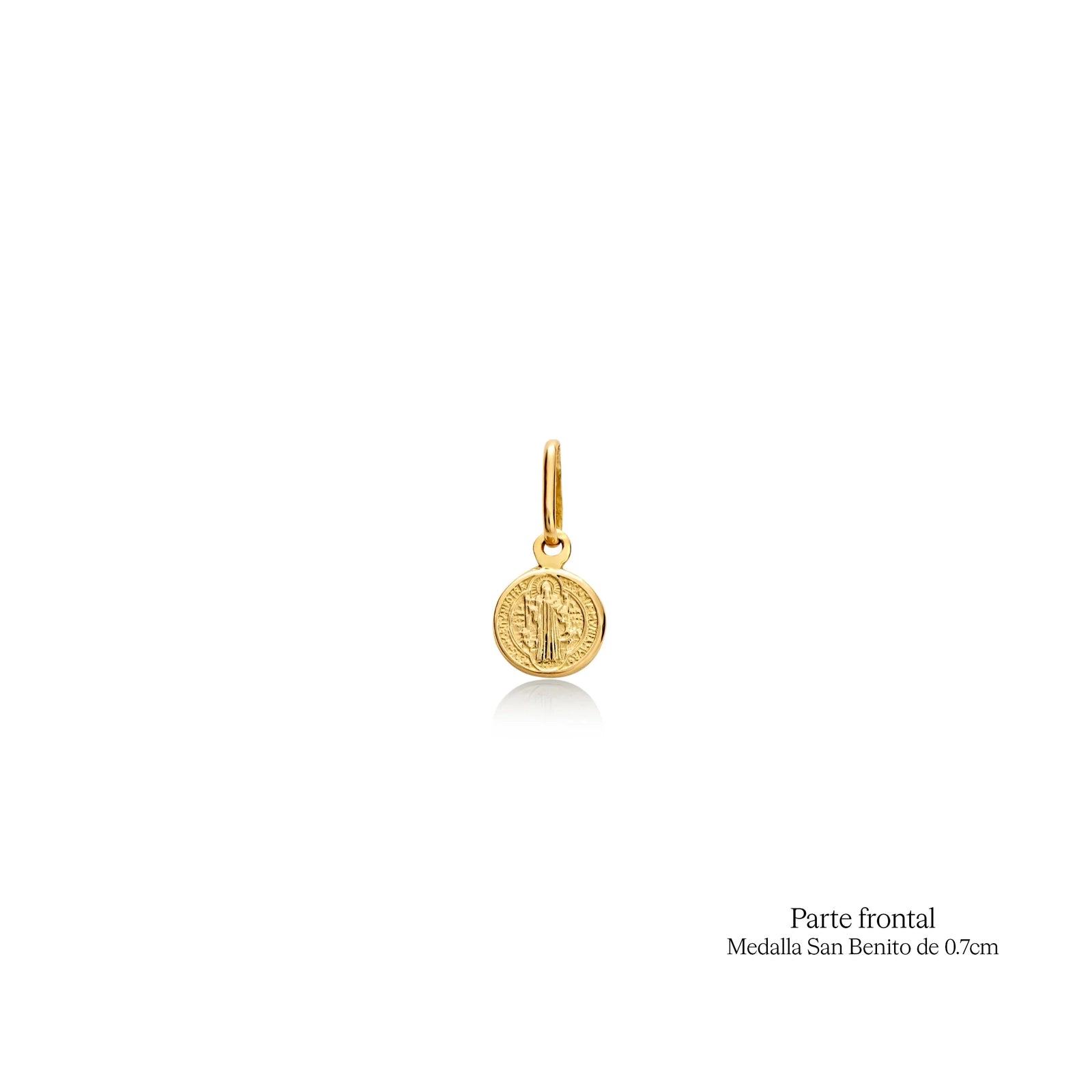 DIJE MEDALLA DE SAN BENITO EN ORO 18K - Image 3