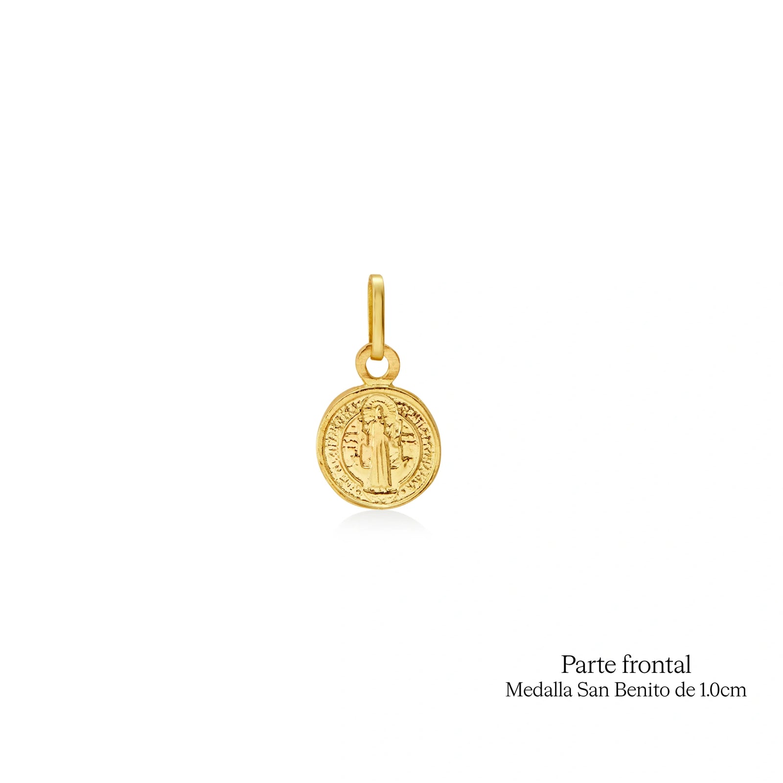 DIJE MEDALLA DE SAN BENITO EN ORO 18K - Image 4