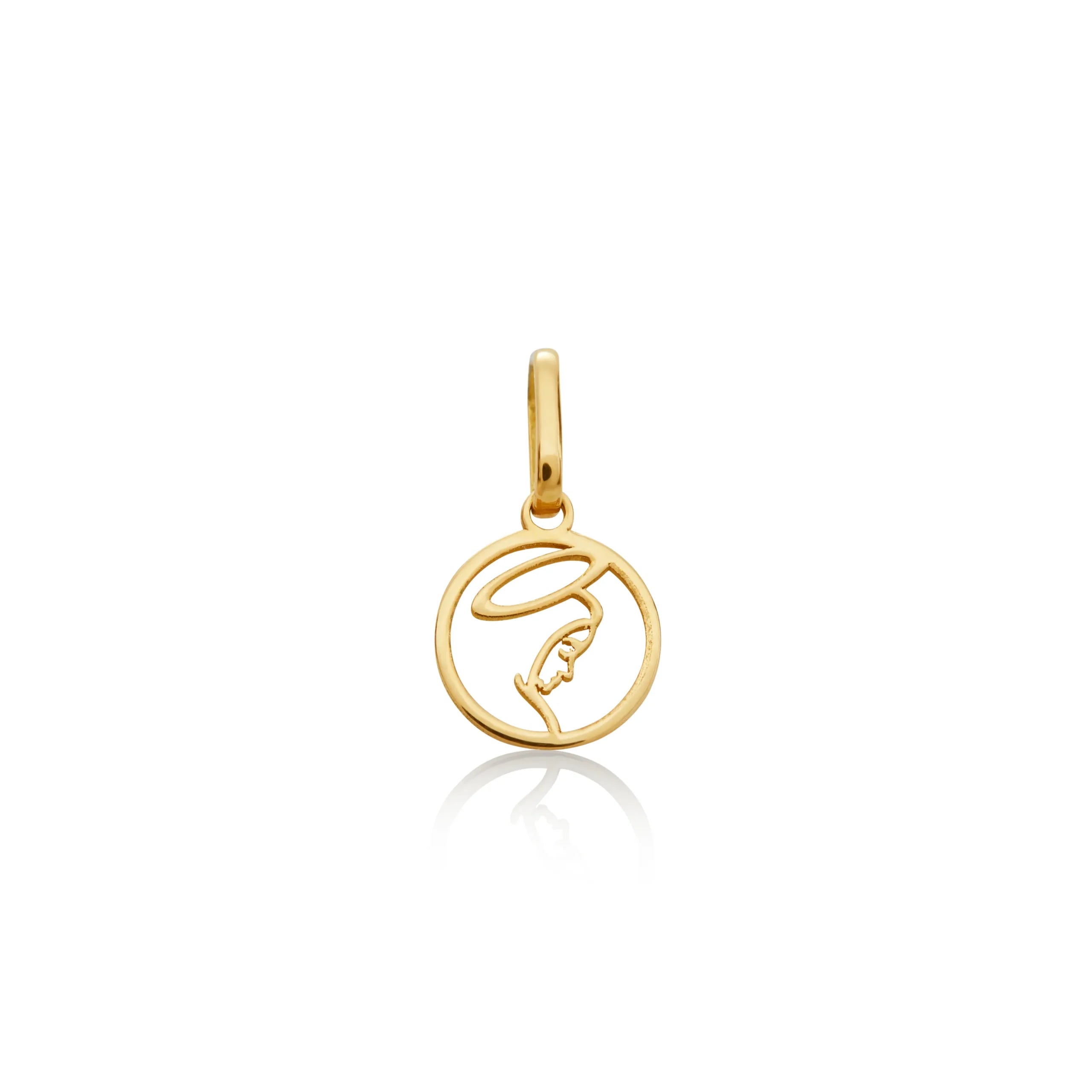 DIJE VIRGEN CALADA EN ORO 18K - Gallery 2