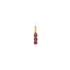 DIJE PIEDRAS TRIPLE RODOLITA EN ORO 18K