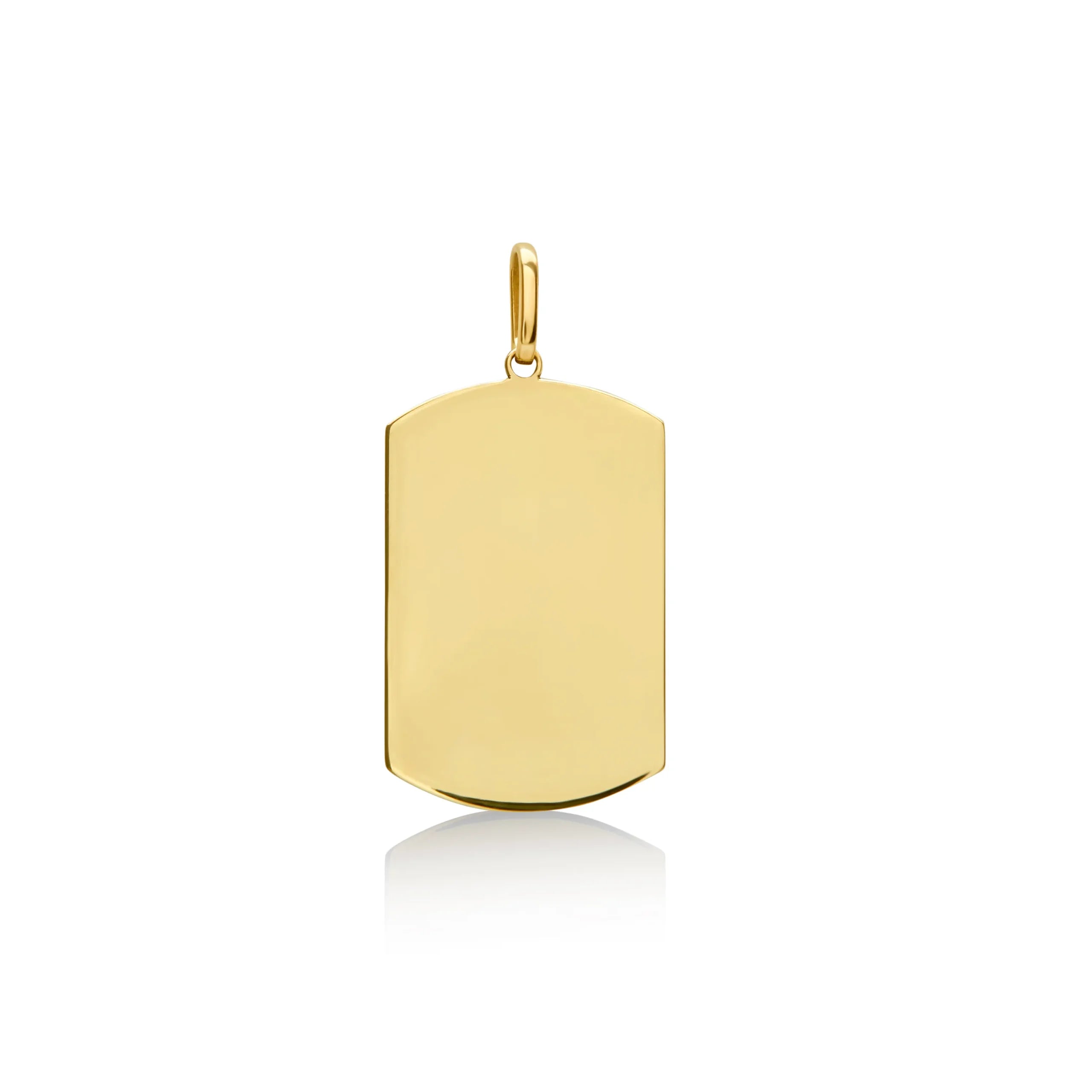 DIJE PLACA MILITAR EN ORO 18K - Gallery 1