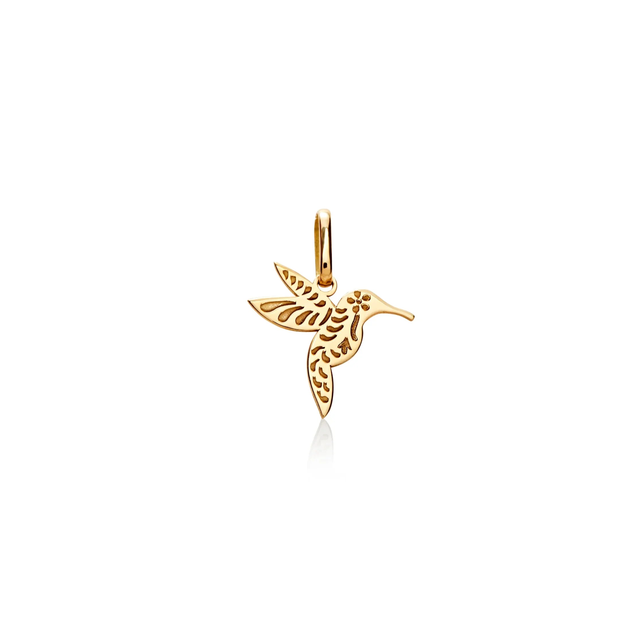 DIJE COLIBRÍ EN ORO 18K - Gallery 1