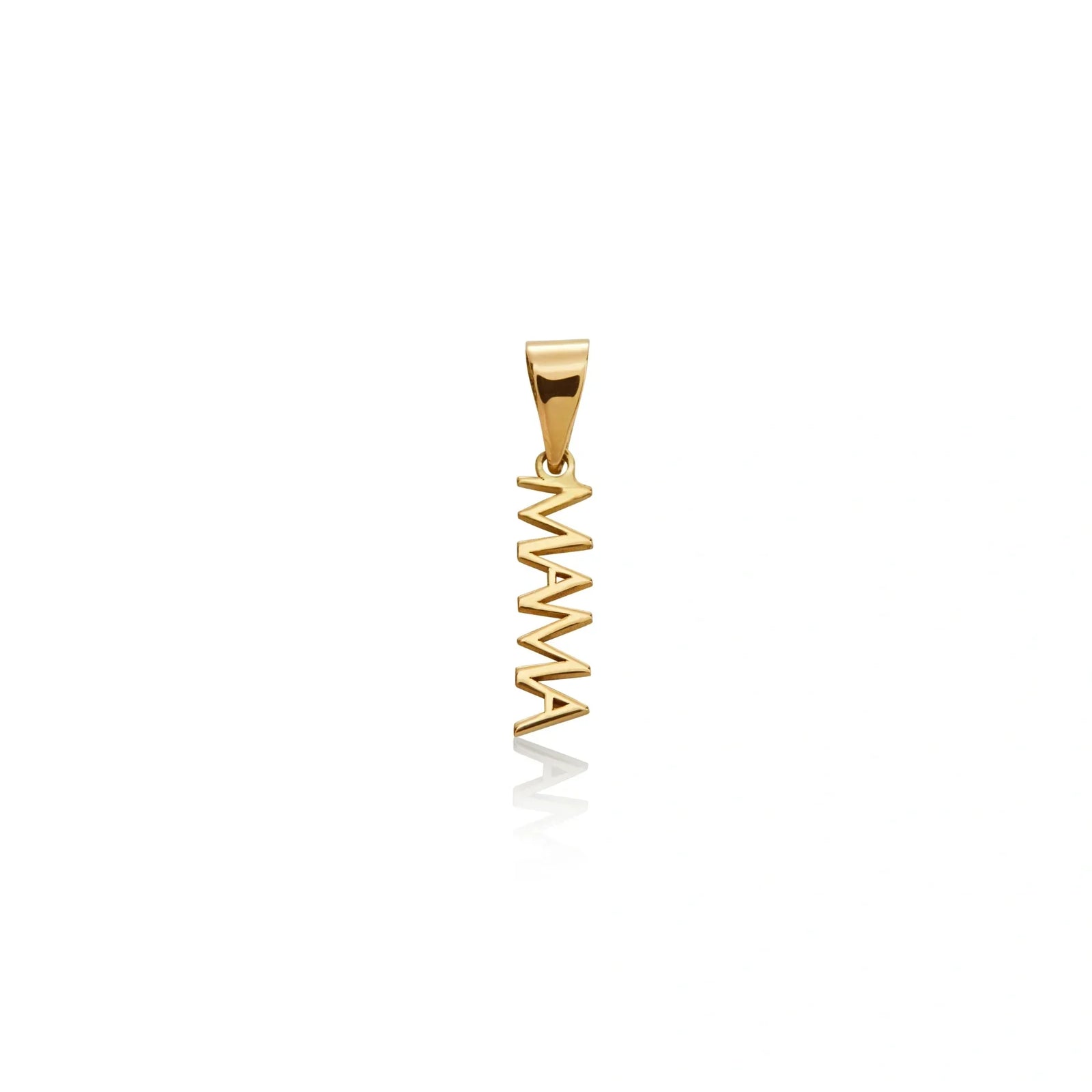 DIJE PERSONALIZABLE MAMÁ VERTICAL EN ORO 18K - Image 1