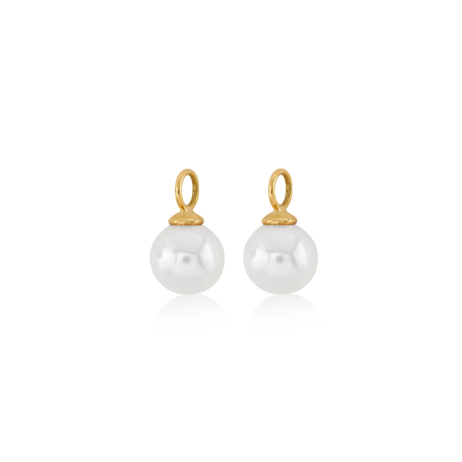 DIJES PARA ARGOLLA PERLA GRANDE EN ORO 18K - Image 1