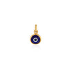 DIJE OJO TURCO MEDIANO AZUL EN ORO 18K