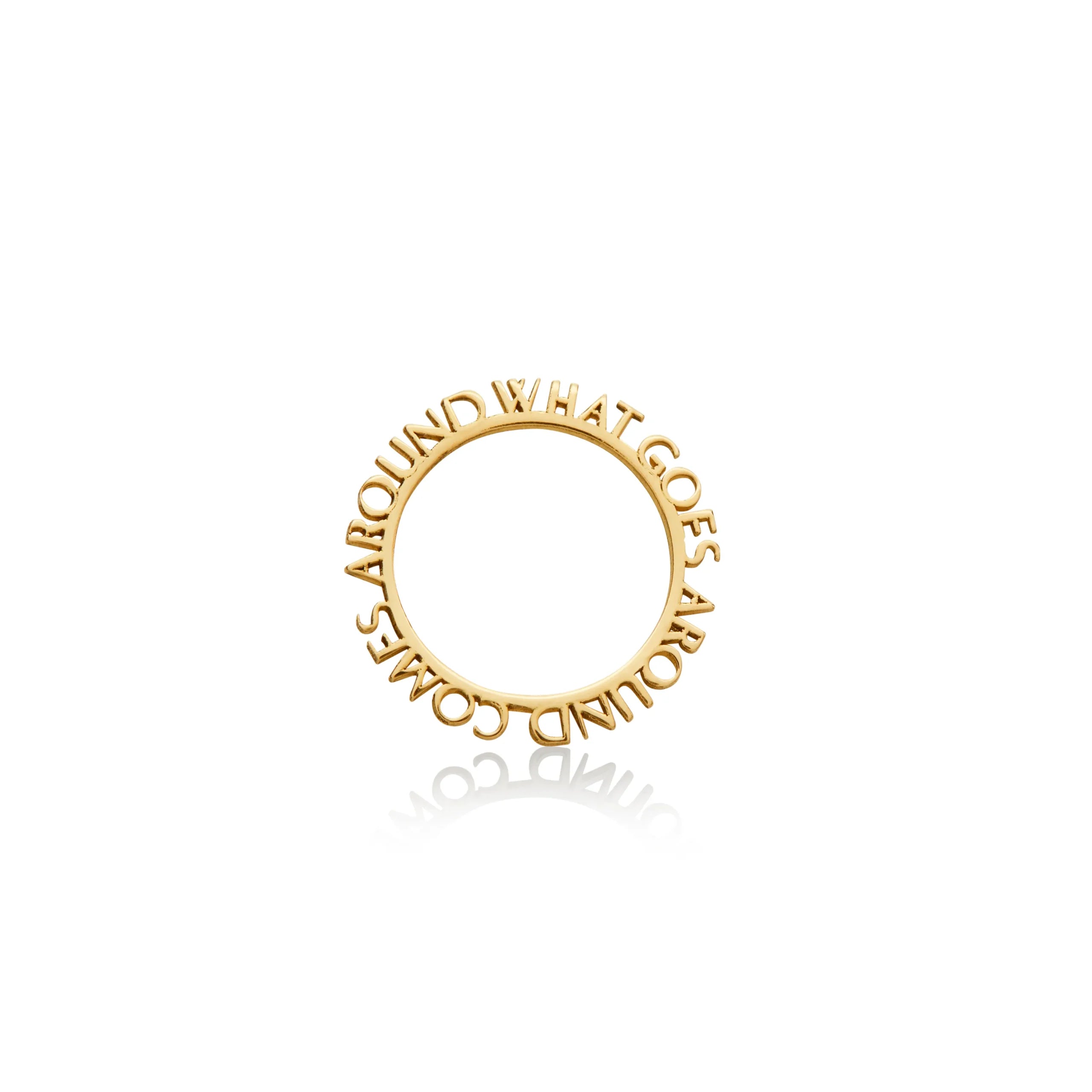 DIJE PERSONALIZABLE CÍRCULO EN ORO 18K - Gallery 1