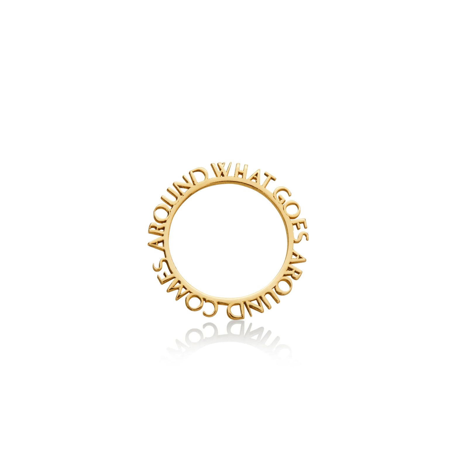 DIJE PERSONALIZABLE CÍRCULO EN ORO 18K - Image 1