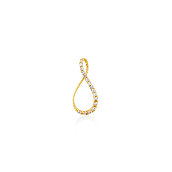DIJE INFINITO CON DIAMANTES 18K