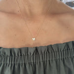 COLLAR CORAZÓN CON DIAMANTES 0.20CT EN ORO 18K - Thumbnail 2