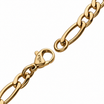 PULSERA DE TITANIO FÍGARO CON BAÑO DE ORO 18K - Thumbnail 3