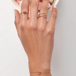 PULSERA PIEDRA OVAL TURMALINA ROSADA EN ORO 18K - Thumbnail 2