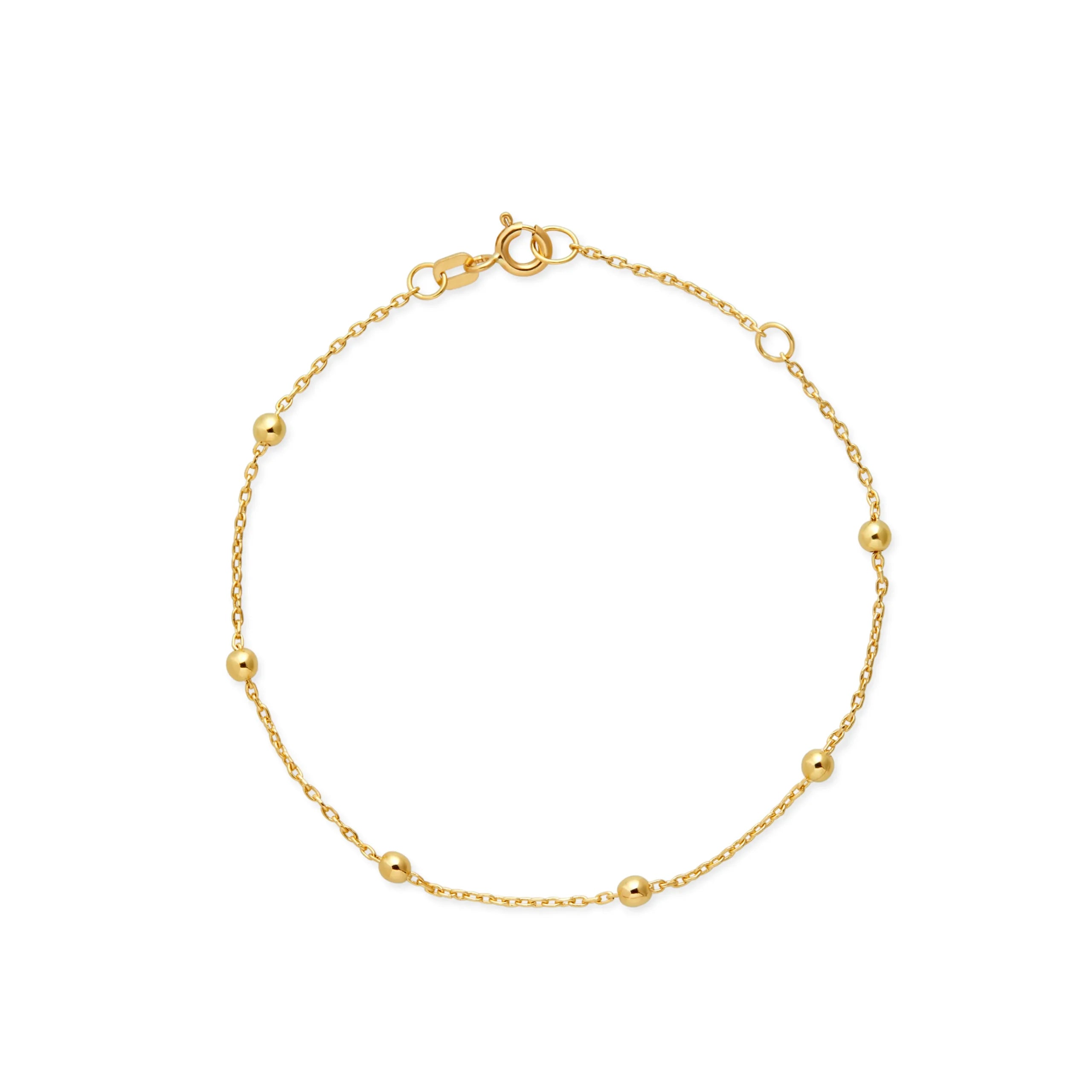PULSERA BOLITAS PRISMA EN ORO 18K - Gallery 1