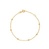 PULSERA BOLITAS PRISMA EN ORO 18K