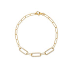 PULSERA DIAMANTES CLIP TRIPLE EN ORO 18K - Thumbnail 1