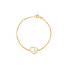 PULSERA CORAZONES CALADOS EN ORO 18K