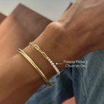 PULSERA PERLAS Y CHAIN EN ORO 18K - Thumbnail 2