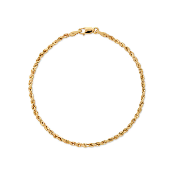 PULSERA CORDÓN DELGADO EN ORO 18K