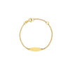 PULSERA PLACA OVAL EN ORO 18K