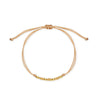 PULSERA HILO 13 BOLITAS INTERCALADAS EN ORO 18K