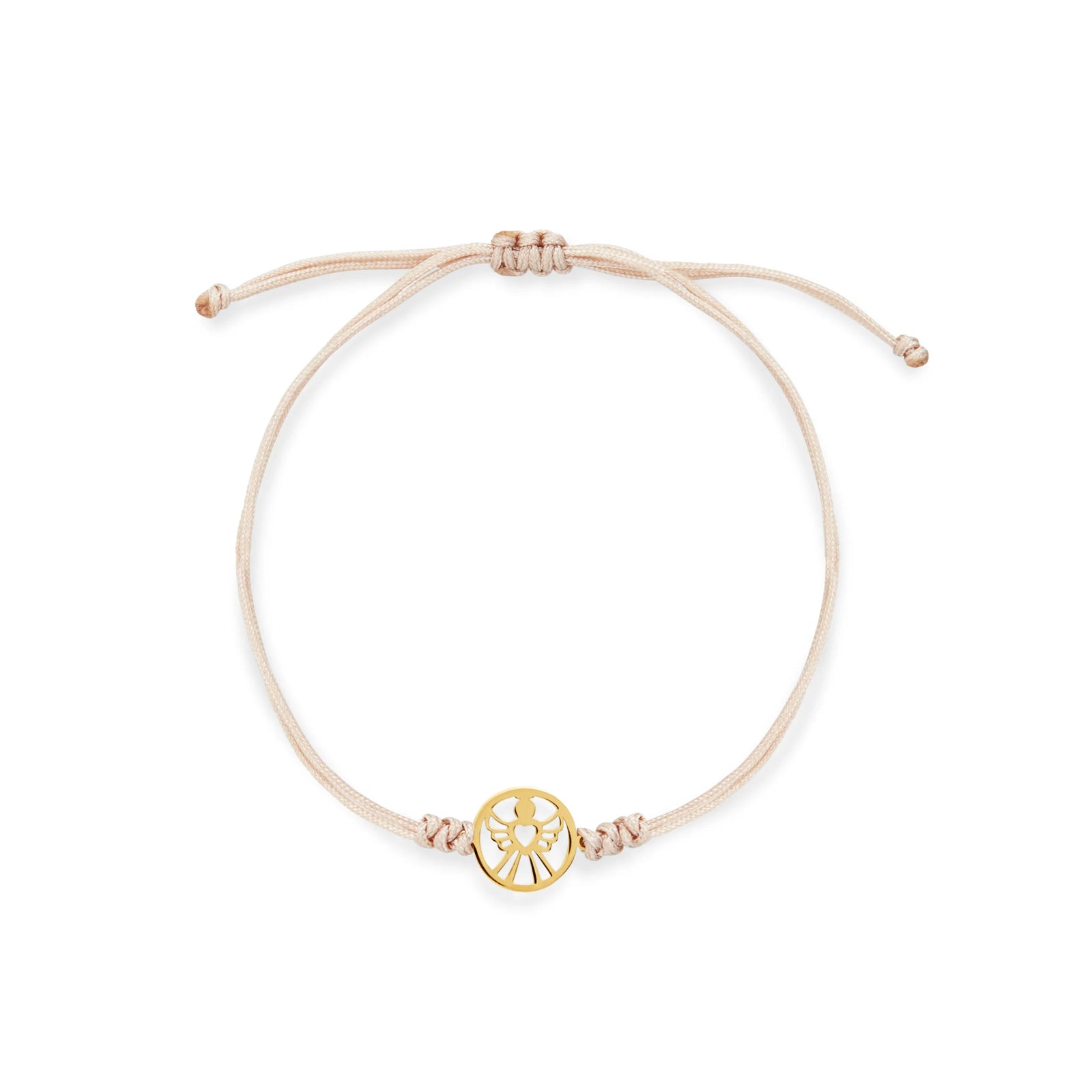 PULSERA HILO ÁNGEL CÍRCULO EN ORO 18K - Image 1
