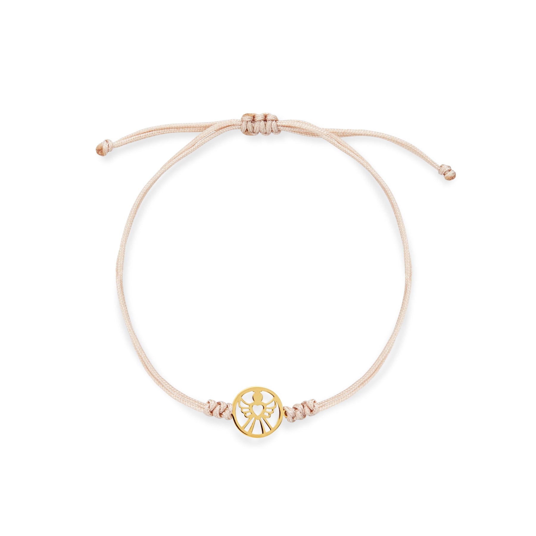 PULSERA HILO ÁNGEL CÍRCULO EN ORO 18K - Gallery 3