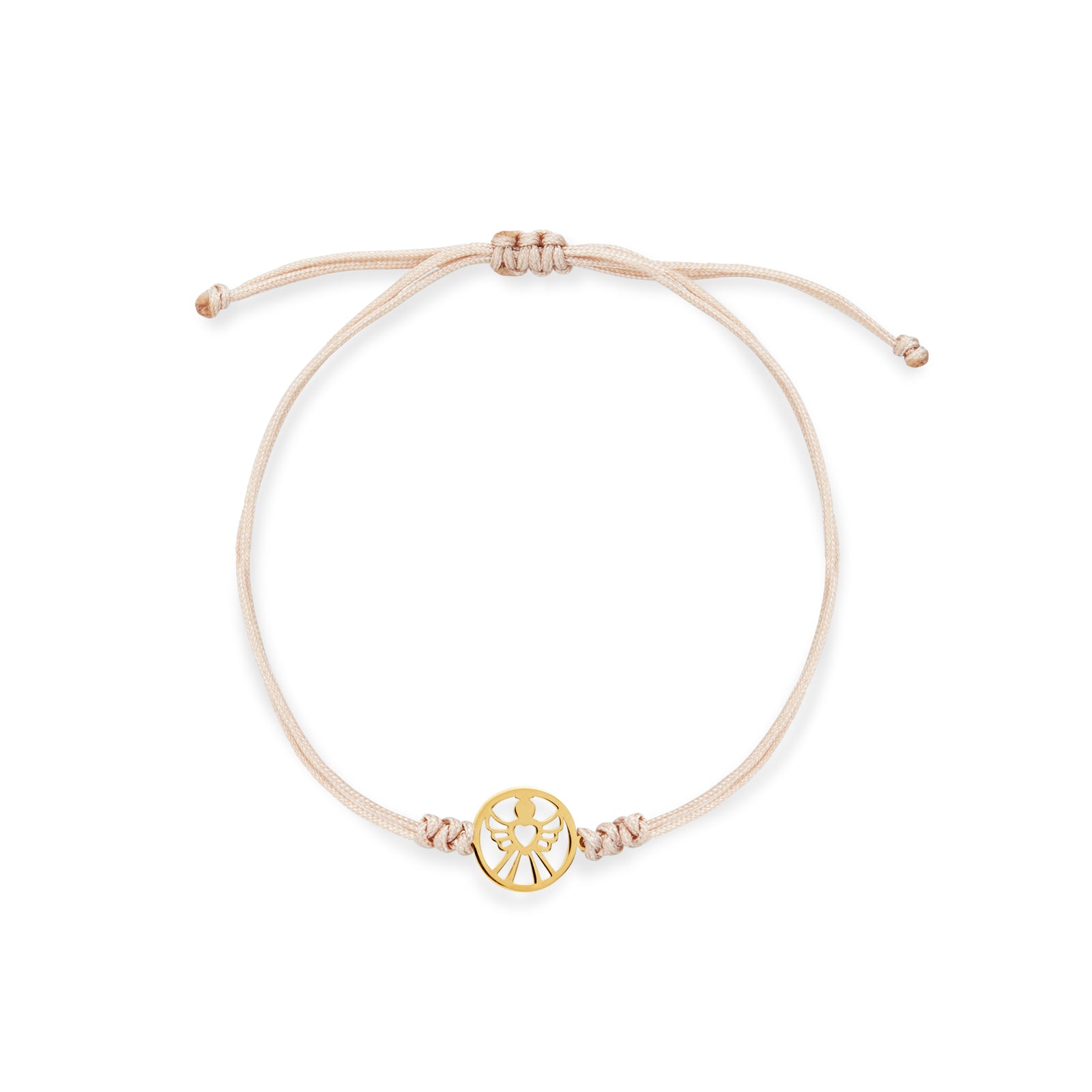PULSERA HILO ÁNGEL CÍRCULO EN ORO 18K - Image 3