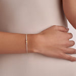 PULSERA HILO CORAZON PASANTE EN ORO 18K - Thumbnail 2
