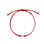PULSERA HILO CORAZON PASANTE EN ORO 18K - Thumbnail 1