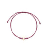PULSERA HILO CORAZON SILUETA MINI EN ORO 18K