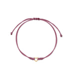 PULSERA HILO CORAZON SILUETA MINI EN ORO 18K - Thumbnail 1