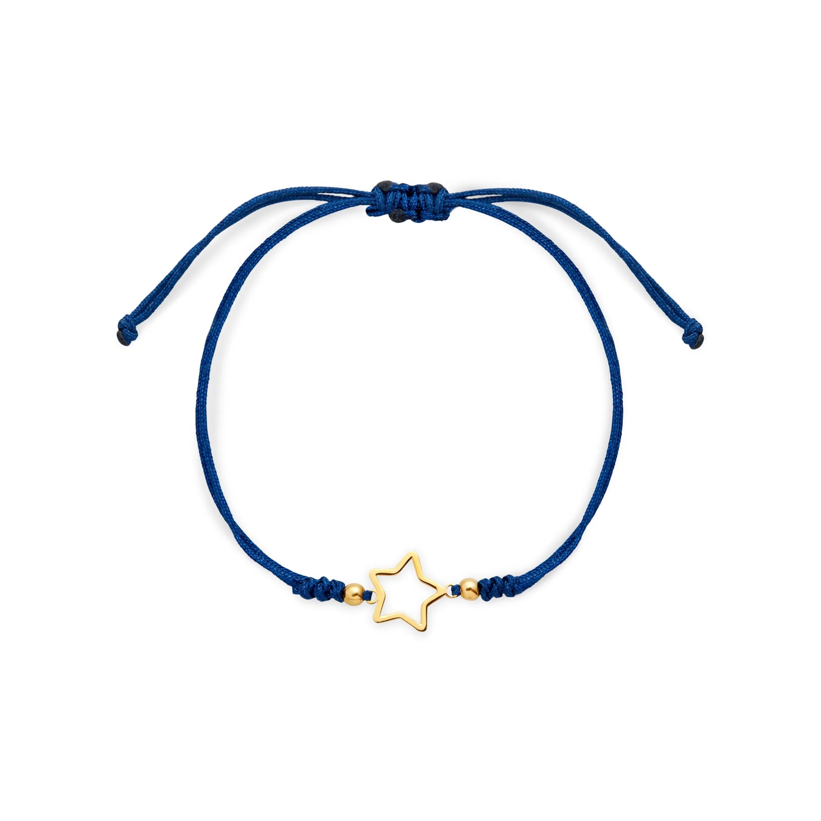 PULSERA HILO ESTRELLA CALADA EN ORO 18K - Image 1