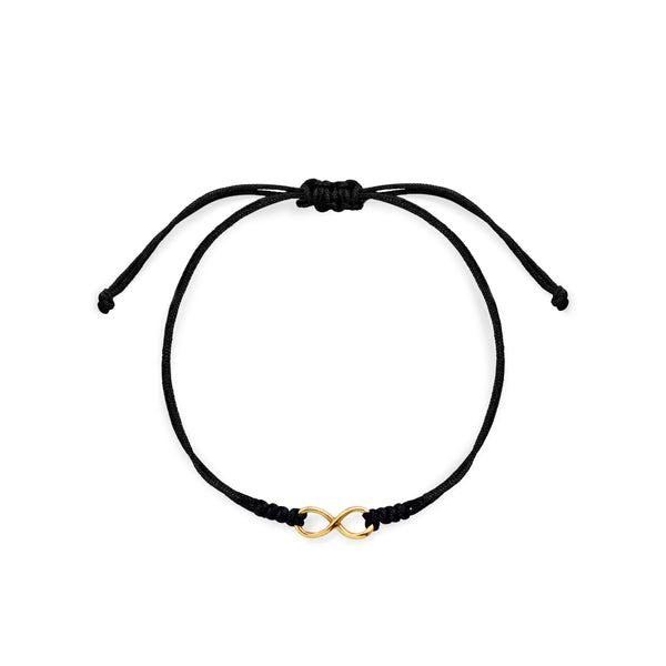 PULSERA HILO INFINITO TUBO EN ORO 18K 1MM