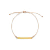PULSERA HILO PLACA EN ORO 18K