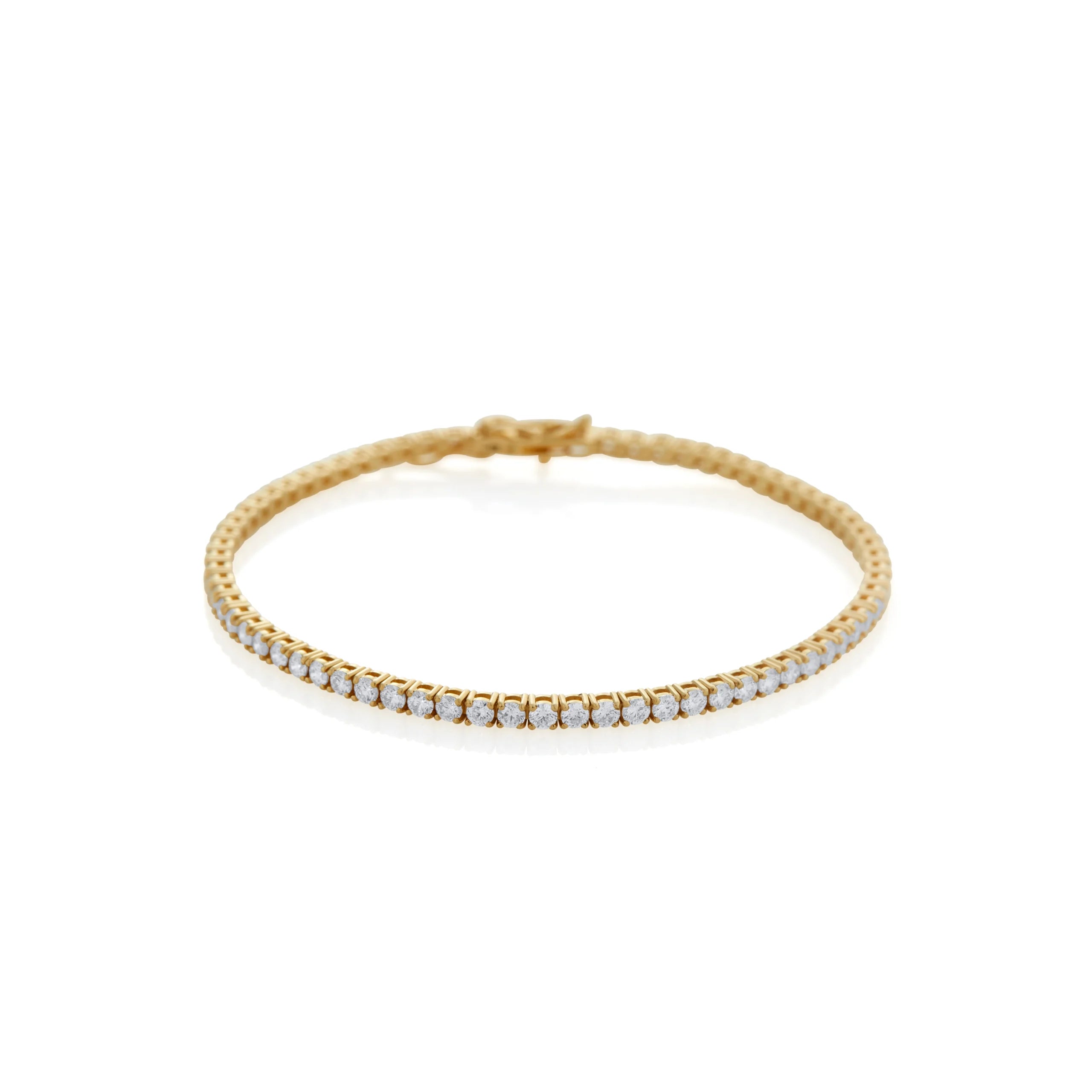 PULSERA DIAMANTES TENNIS 3CT EN ORO 18K - Gallery 1