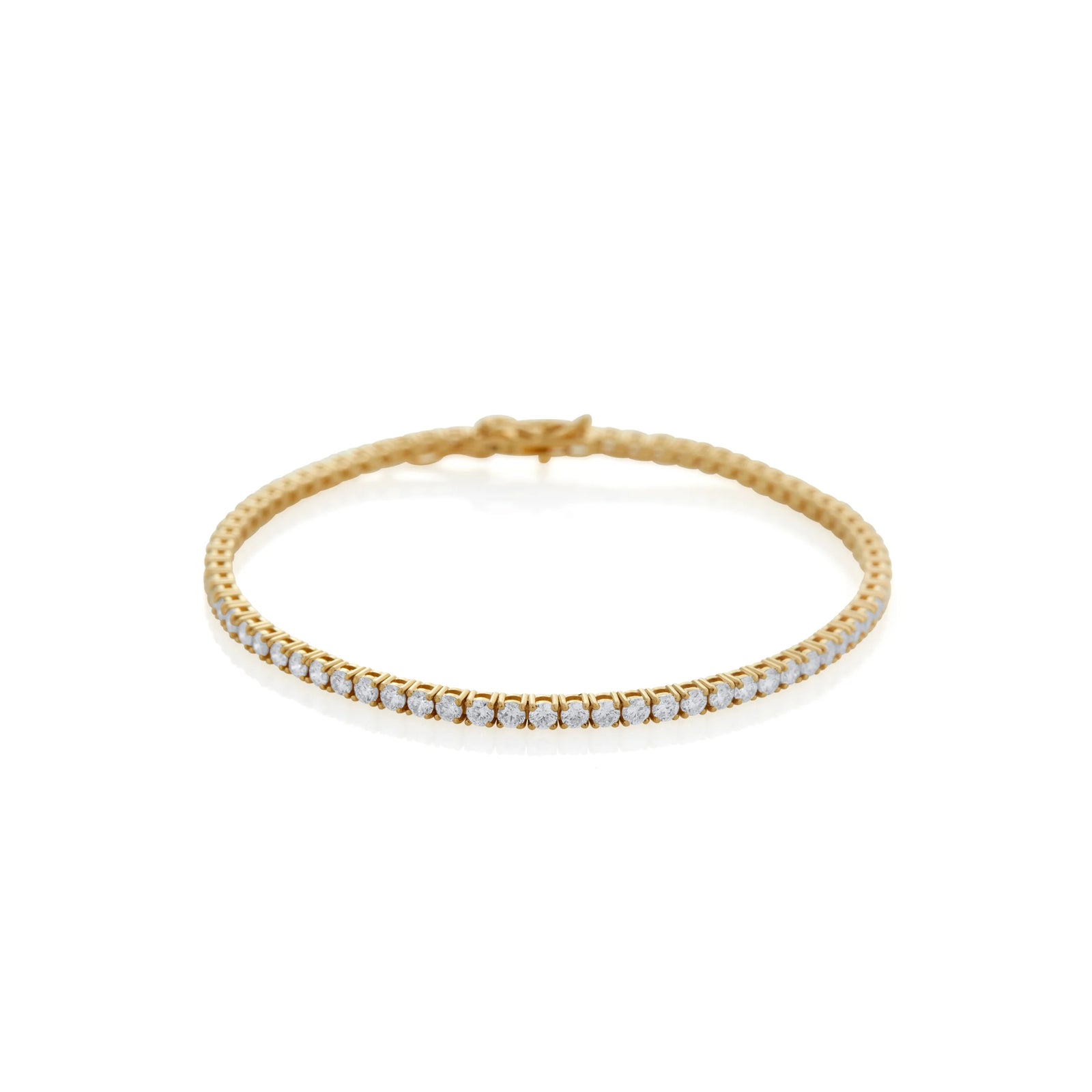 PULSERA DIAMANTES TENNIS 3CT EN ORO 18K - Image 1