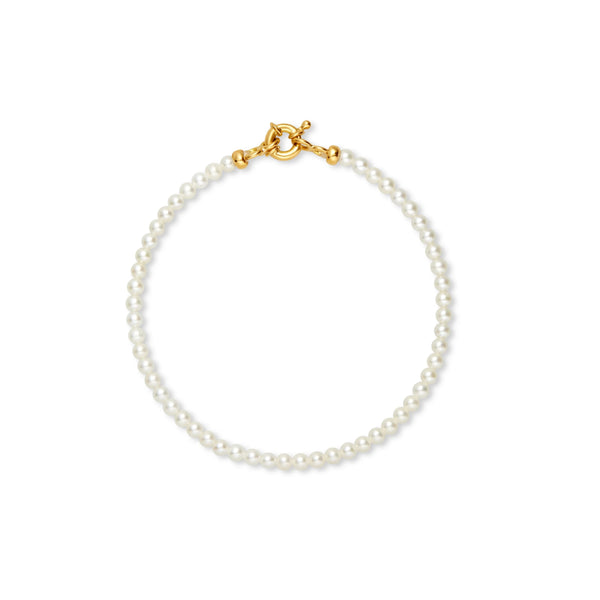 PULSERA PERLAS Y ORO 18K