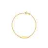 PULSERA PLACA MARIPOSA EN ORO 18K