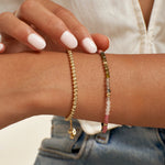 PULSERA REGULABLE DE BOLITAS EN ORO 18K - Thumbnail 2