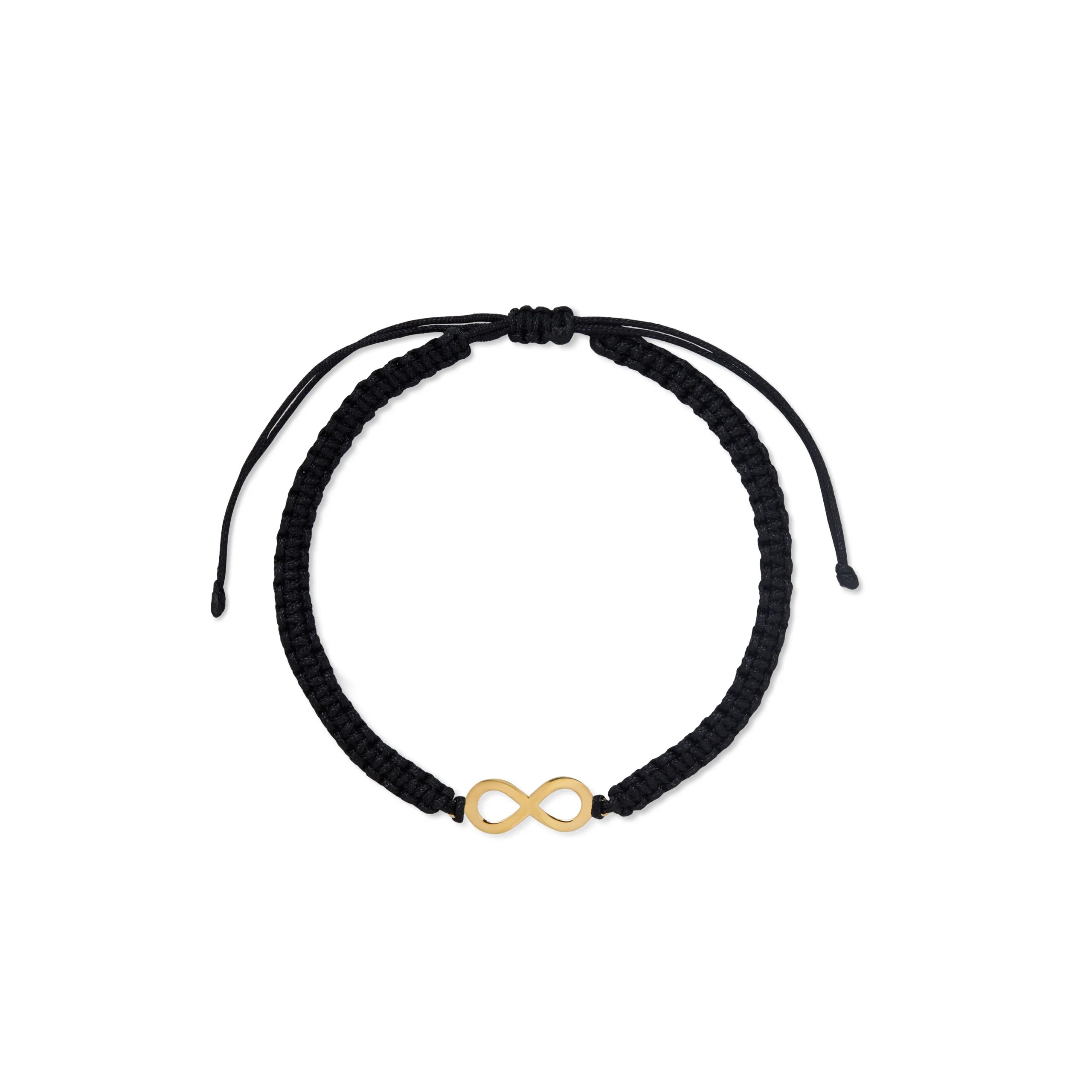 PULSERA HILO INFINITO PLANO EN ORO 18K - Gallery 1