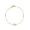 PULSERA DIAMANTES MARIPOSA 0.37CT EN ORO 18K