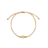 PULSERA HILO TRÉBOL EN ORO 18K