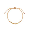 PULSERA HILO 5 BOLITAS INTERCALADAS EN ORO 18K